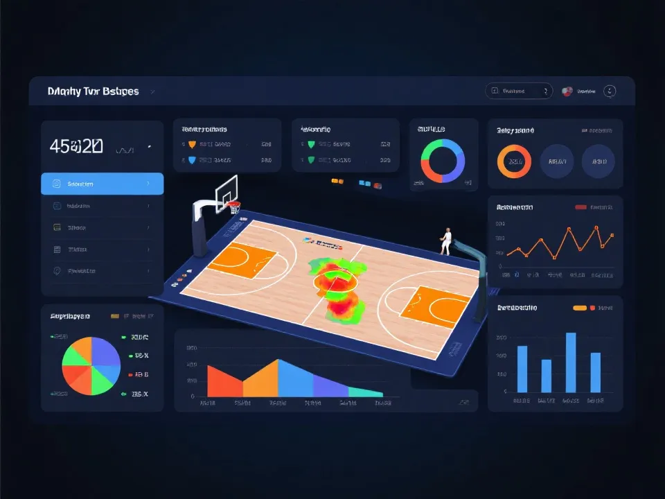 CBA官网 数据看板示意